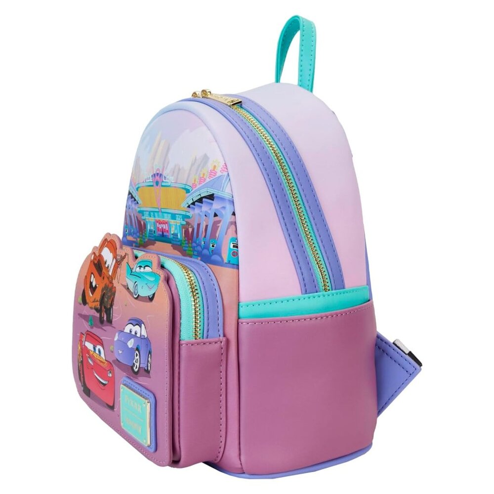 Loungefly Disney Pixar Cars Flo's Diner Mini Backpack Amazon Exclusive NWT - Picture 4 of 8